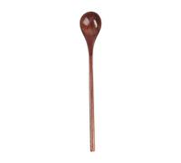 Cucchiaio Lungo in Legno - Cucchiai da Degustazione in Legno | Cucchiaio rotondo con manico lungo | Cucchiaio da zuppa in legno | Cucchiaio da miele per miscelazione Cucchiai da degustazione per chef
