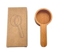 Cucchiaio macinato in legno per caffè, cucchiaio dosatore, manico lungo/corto, strumento da cucina, per fagioli, spezie, tè, cucchiai con manico lungo per mescolare, mangiare, cucinare