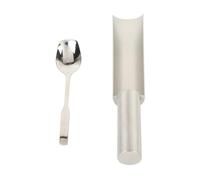 Cucchiaio Manuale per Polpette in Acciaio Inossidabile 304 con Vanga da Taglio, Stampi per Polpette Fai-da-te per Cucina Bar Ristorante(Single Tubes)
