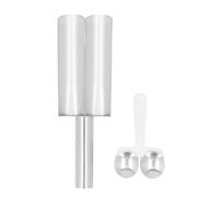 Cucchiaio Manuale per Polpette in Acciaio Inossidabile 304 con Vanga da Taglio, Stampi per Polpette Fai-da-te per Cucina Bar Ristorante(Two Tubes)