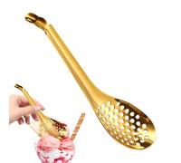 Cucchiaio Molecolare: Filtro In Acciaio Inossidabile, Design Scanalato Di Precisione | Strumento Barra D'oro O Argento, Mestolo A Maglia Fine Per Caviale, Zuppa, Salse, Stufato E Presentazione Cul