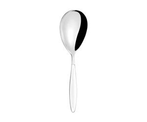 Cucchiaio Pala Risotto Feeling Guzzini 210 mm in acciaio 18/10 manico in ABS composizione in scatola regalo bianco