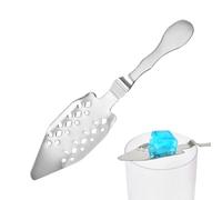 Cucchiaio per assenzio, cucchiaio cavo in acciaio, 16,1 cm, strumento per cocktail da bar, multiuso con motivo scheletrato, utensile per la casa, per caffè, tè, accessorio per bevande, accessorio