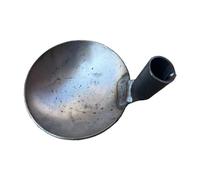 Cucchiaio Per Colletto Rotondo In Acciaio O Rame Per,ferro 17 cm | senza design di maniglia, uso pesante, rimuove lo scarto dalle fossa biologiche e dalle fossa