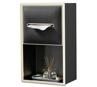 Cucchiaio per doccia in acciaio inossidabile, scatola di fazzoletti incorporata, nicchia incorporata impermeabile per toilette da bagno, scaffale portaoggetti per interni, mensola organizzativa