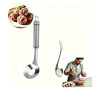 Cucchiaio per fare le polpette, Cucchiaio per Polpette Acciaio Inossidabile | Foro di Drenaggio, per Carne, Gamberi e Verdure, Uso Domestico, Facile da Pulire