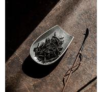 Cucchiaio per foglie di tè, accessorio fatto a mano per la cerimonia del tè,