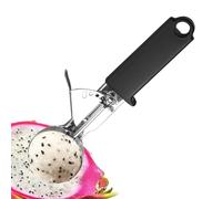 Cucchiaio per gelato in acciaio inox - Cucchiaio con grilletto | Sfera per meloni robusta, dispenser di cibo ergonomico, cucchiaio, utensili da cucina per servire il dessert, comfort alla