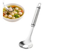 Cucchiaio per gnocchi in acciaio inossidabile con foro | Modellatore manuale di gnocchi a manico lungo per cucina, casa, ristorante, festa, cottura, campeggio in pieno B