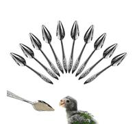 Cucchiaio per nutrire gli uccelli, cucchiaio per mangimi per , 10 pezzi in acciaio inox, per latte in metallo, per peonie selvatiche, conures, brsseln