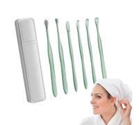 Cucchiaio per orecchio plettro per orecchio - 6 pale detergenti per orecchie | Curette per orecchie Kit per la pulizia delle orecchie - Selezione delle orecchie riutilizzabile e indolore con scatola