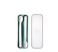 Mepal - Set di 2 cucchiai per bambini - Deep turquoise - cucchiaio bambino - cucchiaio lungo - lavabile in lavapiatti