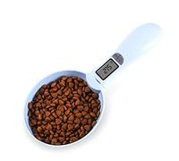 Cucchiaio per Pesare Cibo per Animali, Bilancia Elettronica con Display LED, Capacità 300g, Cucchiaio Smontabile Blu - Precisione da 1 Grammo, Doppio Uso Solido e Liquido, Ideale