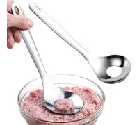 Cucchiaio per Polpette 2 Pezzi Porzionatore Manuale in Acciaio con Manico | Cucchiaio Formapolpette per Cucina Tavola Bar Forno Cottura Chef Uso Domestico Pasta di Gamberetti