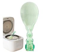 Cucchiaio per riso, adorabile e pratico, pala coniglio trasparente | cucchiaio multifunzione per mescolare cottura servizio | Preparazione insalate zuppe con base stabile per cucina