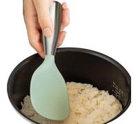 Cucchiaio Per Riso - Cucchiaio Per Riso In Acciaio Inossidabile, Cucchiai Per Cuoci In Silicone, Cucchiai Per Portatili Antiscivolo, Da Cucina Resistente Al Calore Per Verdure Insala