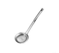 Cucchiaio per schiumarola in acciaio inox con fori per filtrare facilmente schiuma e grasso in cucina (piccolo)