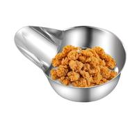 Cucchiaio per servire alimenti | Cucchiaio in acciaio per friggitrice cibo, beccuccio d' , utensili miscelati, ergonomico per salsa, zucchero, sale, popcorn