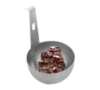 Cucchiaio per uova in camicia, in acciaio inox, antiaderente, robusto, da appendere, per cucinare facilmente, perfetto per la colazione in cucina, uso domestico e picnic all'aperto, 6,7 x 10,5 cm