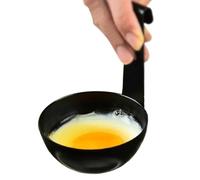 Cucchiaio per uova in camicia, rotondo, antiaderente, in acciaio , con | Stampi per uova in camicia per pranzo, cena, colazione, appartamento, ristorante, dormitorio degli studenti