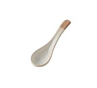 Cucchiaio Piccolo Retrò Fatto A Mano In Gres Con Manico Corto, Fondo Piatto, In Ceramica, For Mescolare Il Caffè, Adatto For La Cucina Del Ristorante(Small*2)