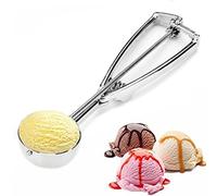 Cucchiaio Porzionatore Paletta 5 cm in Acciaio Inox per Gelato, Purea di Patate, Cucchiaio da Cucina