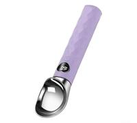 Cucchiaio riscaldato per gelato con schermo a LED che mostra la temperatura attuale e il livello ergonomico manico antiscivolo (viola)
