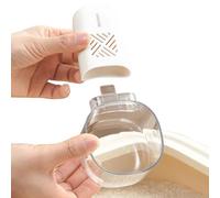 Cucchiaio Riso | Cucchiaio Misuratore Cucina | ABS con Integrata | Utensile Multifunzione per Riso Farina Soia Polveri Cani Gatti Alimentazione