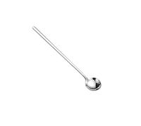 Cucchiaio Rotondo Spoon Tea Spoon Stainless Steel Dessert Coffee Ice Cream Spoons Stirring Spoon Kitchen Accessories (Argento) Set Di Posate da Dessert, GYDHJSSJ, argento