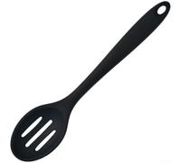 Cucchiaio scanalato in silicone antiscivolo resistente al calore utensile | Silicone, manico ergonomico, 20 x 4,3 cm, alta resistenza al calore, facile da pulire, per cucinare e servire