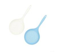 Cucchiaio scanalato in silicone conforme con manico lungo per un funzionamento sicuro su liquidi bollenti e olio (miscela)