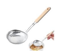 Cucchiaio schiumatoio in acciaio inox filtro a rete olio per friggere - Filtro a rete per alimenti, schiumarola per pentola calda | Cucchiaio skimmer con piccoli fori densi