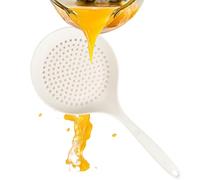 Cucchiaio Scolatutto Da Cucina - Silicone 36,2x16,2 Cm | Schiumarola Resistente Al Calore E Di Setacciatura | Colino A Manico Lungo Per Pasta, Spaghetti, Tagliatelle, Verdure, Cottura