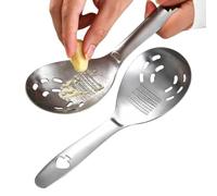 Cucchiaio Servito con Fessure Set da 2 Pezzi Apri bottiglia da Cucina | Cucchiaio Forato per Uova per Regalo Casalingo Verdure Cena Preparazione Pasti