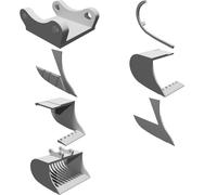 Cucchiaio Setaccio per Escavatore Volvo RC EC160 Stampato 3D Metallo