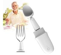 Cucchiaio stabilizzante per tremori alle mani, kit di sollevamento intelligente per pazienti affetti da Parkinson e utenti con disabilità, design autostimizzante per mangiare più facilmente