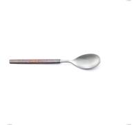 Cucchiaio tavola Zeus Fire, acciaio forgiato 18/10 (AISI 304), Lunghezza 212 mm manicatura martellata e brunita cromo