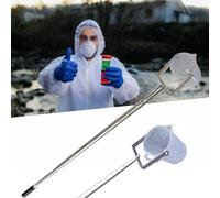 Cucchiaio telescopico in acciaio inox, 500 ml/1000 ml, mestolo per test di qualità dell'acqua, lunghezza regolabile da 1,4 m a 6 m, ideale per la raccolta di campioni