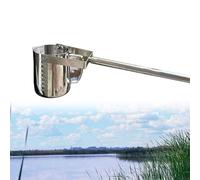 Cucchiaio telescopico per campionamento d'acqua da 1,5 m a 6 m, in acciaio inox, 500 ml, per campionamento efficiente delle acque reflue e dei fiumi, asta telescopica regolabile per un facile accesso