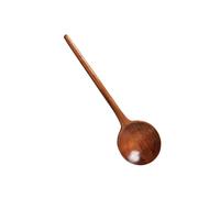 Cucchiaio Zuppa Legno Manico Lungo Cucina Cucina Rotonda Ciotola Stili Giapponesi Per I Picnic E Pasti Quotidiani Naturale