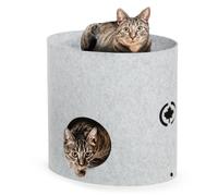Cuccia a 2 piani con tiragraffi per gatti integrato Torre Owen CanadianCat - Grigio - Tiragraffi gatto - 1° ORDINE? scegli lo sconto BZR5 / BZR20 + 200 punti fedeltà