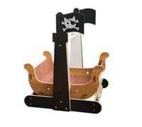 Cuccia a Forma di Nave Pirata Facile da Pulire Amaca Sospesa Gioco e Riposo