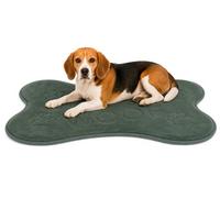 cuccia cane - cuscino ortopedico per cane e gatto in memory foam - cuscino Mador a forma di osso verde - lavabile - fondo antiscivolo - 70 x 50 cm - Flamingo
