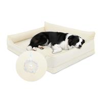 CUCCIA CANE INTERNO TAGLIA MEDIA BEIGE ECOPELLE DIVANO IMPERMEABILE 91X68 CM