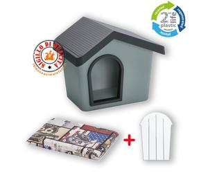 Cuccia da Esterno Zeus 70 Imac per Cani e Gatti taglia media + Cuscino + Porta