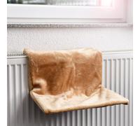 Cuccia da termosifone dritta in peluche per gatti CanadianCat - Beige - Cuccia per gatti - 1° ORDINE? scegli lo sconto BZR5 / BZR20 + 200 punti fedeltà beige