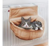 Cuccia da termosifone nicchia in peluche per gatti CanadianCat - Beige - Cuccia per gatti - 1° ORDINE? scegli lo sconto BZR5 / BZR20 + 200 punti fedeltà beige