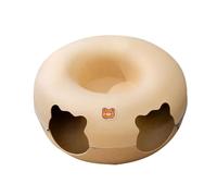 Cuccia Gatto Interno, Letto per Gatti- Divani per Gatti, Comodo Giocattolo per Gatti Grotta per Gatti in Feltro Rimovibile - Tenda con Chiusura Lampo(Coffee,50 * 50 * 20cm)