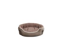 Cuccia Imbottita per Cani e Gatti 48x42x16cm in Poliestere Coccole Beige