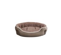 Cuccia Imbottita per Cani e Gatti 59x53x18cm in Poliestere Coccole Beige